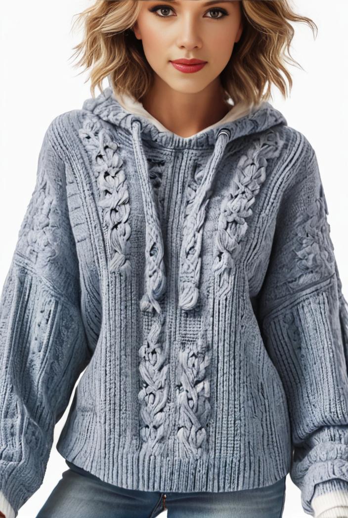 plus size casual sweatshirt women s plus solid waffle long sleeve drawstring hooded pullover sweatshirt with kangaroo pockets casual tops for fall winter women s clothing 123279