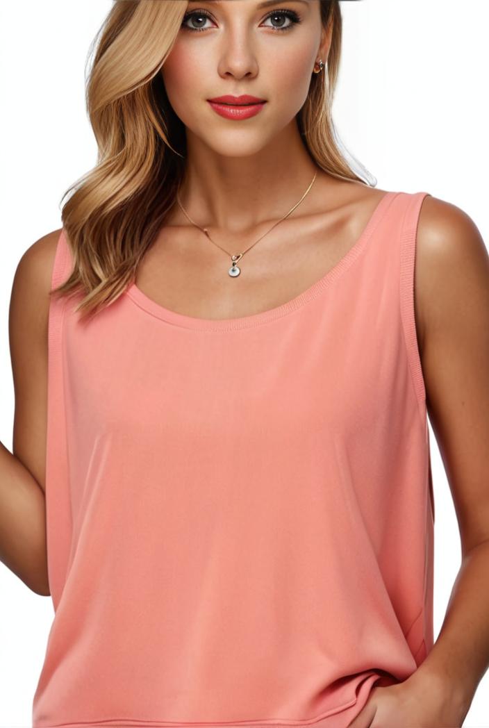 plus size casual tank top women s plus solid square neck slight stretch pleated tank top 123556
