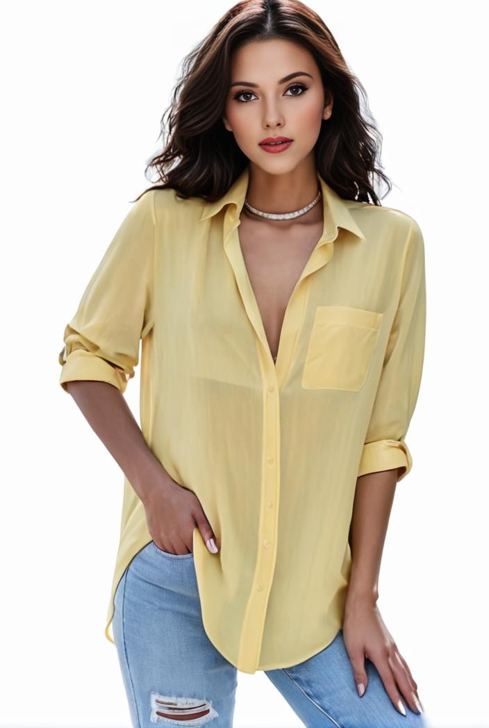 plus size formal shirt women s plus plain long sleeve turn down collar button up workwear shirt 125185