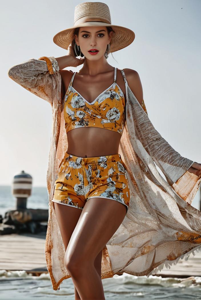 3 pieces sexy print bikini women high waist swimsuit cover up swimwear female lady bathing suit swimming summer beachwear 105911