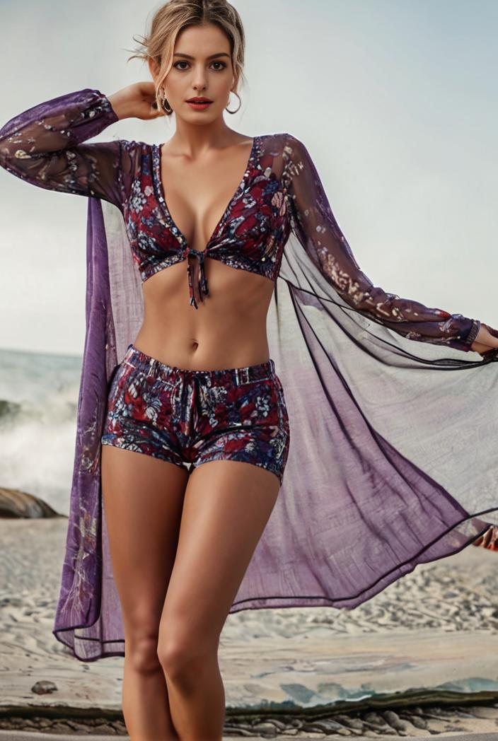 3 pieces sexy print bikini women high waist swimsuit cover up swimwear female lady bathing suit swimming summer beachwear 106033