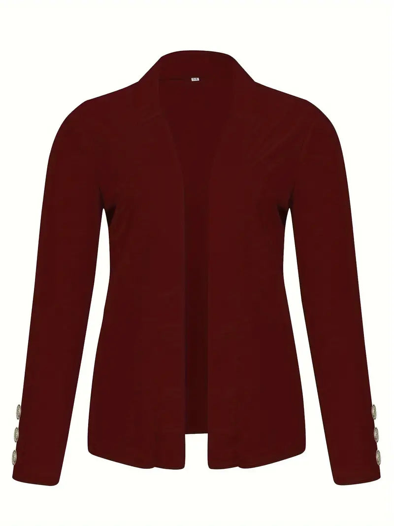 Sophisticated Office Blazer with Stylish Button Detail
