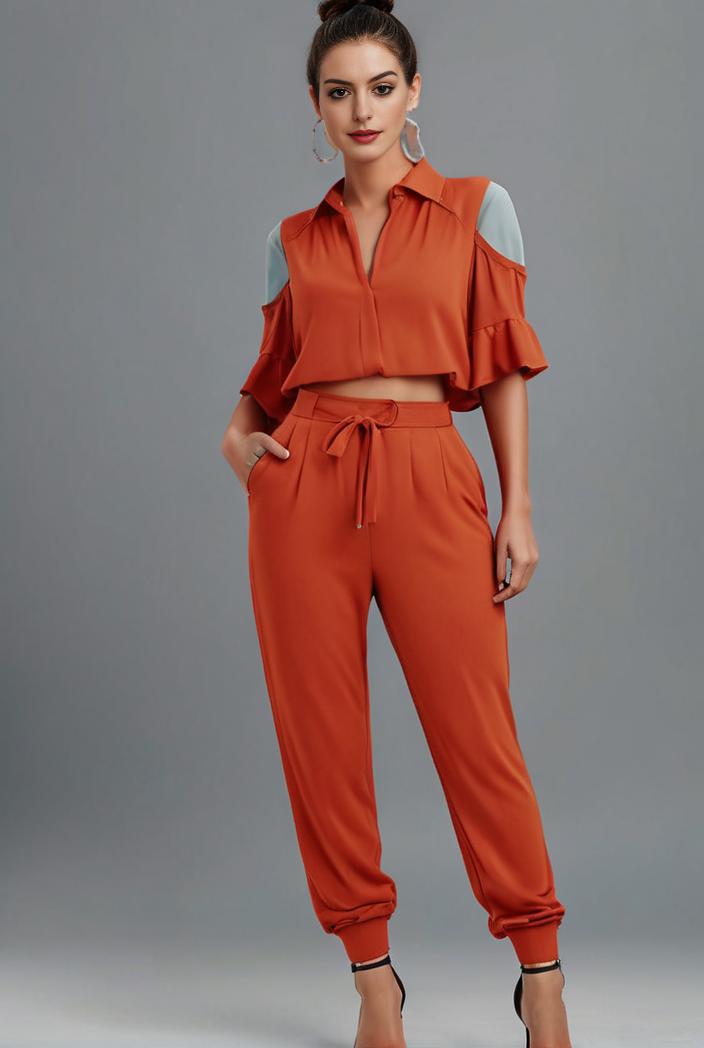 stylish sleeveless jumpsuit with tie waist and flap pockets for women 134346