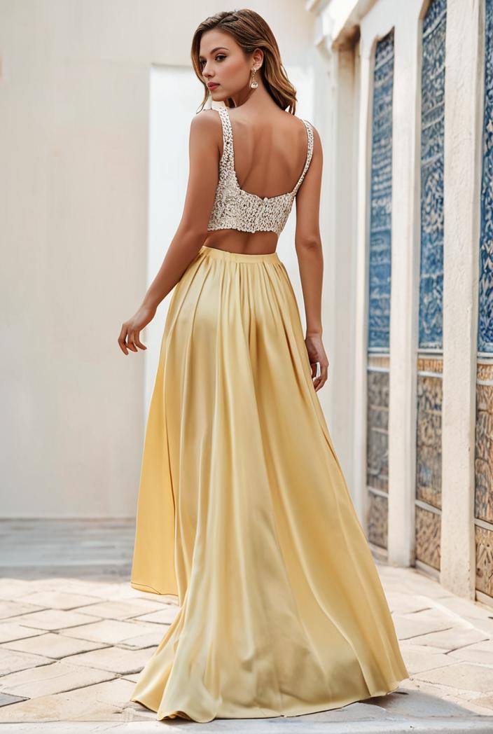 sleeveless v back tulle high low sequin appliques evening dresses 100956