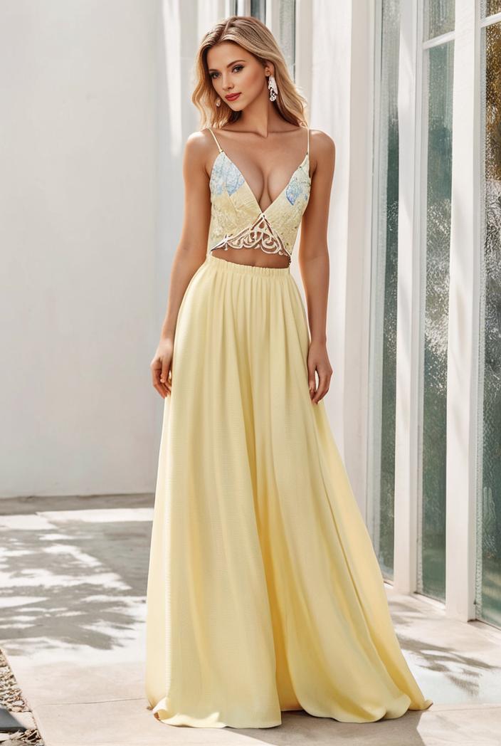sleeveless v back tulle high low sequin appliques evening dresses 100958