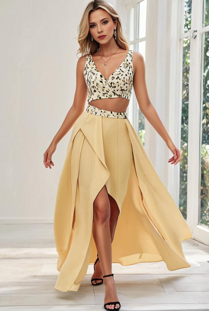 sleeveless v back tulle high low sequin appliques evening dresses 100964
