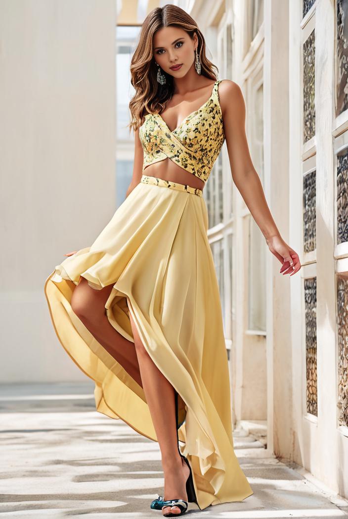 sleeveless v back tulle high low sequin appliques evening dresses 100986