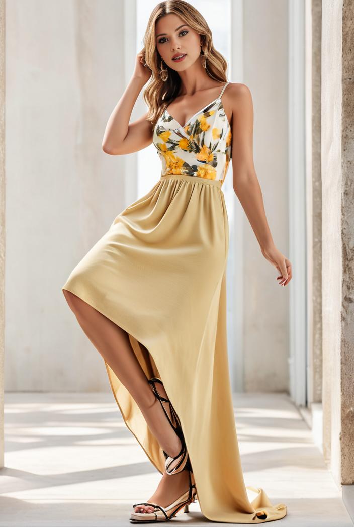 sleeveless v back tulle high low sequin appliques evening dresses 100991