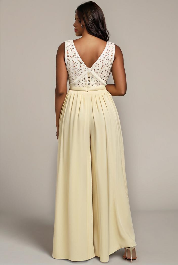 sleeveless v back tulle high low sequin appliques evening dresses 100994