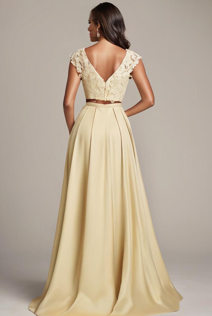 sleeveless v back tulle high low sequin appliques evening dresses 101000