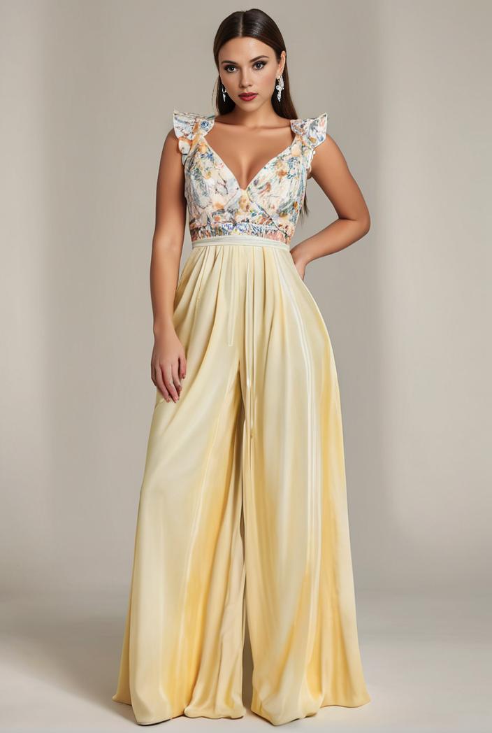 sleeveless v back tulle high low sequin appliques evening dresses 100997