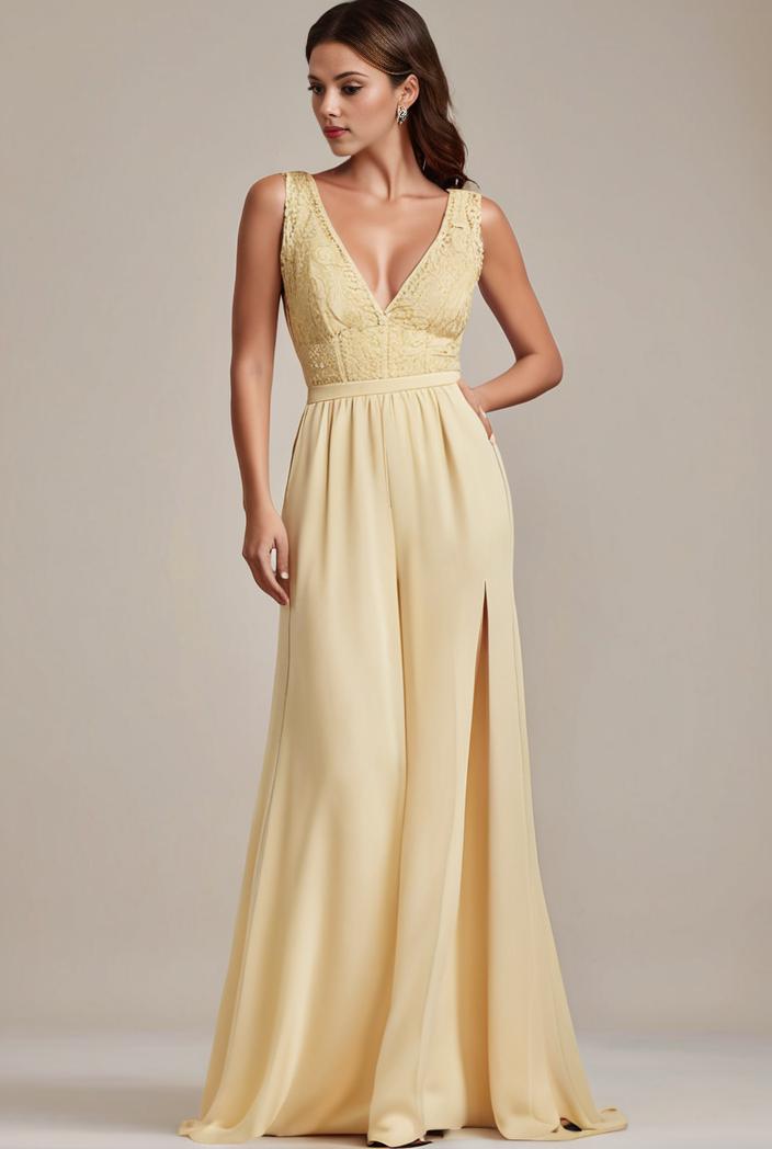 sleeveless v back tulle high low sequin appliques evening dresses 100998