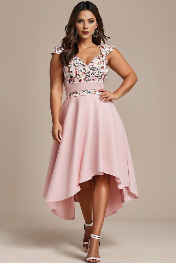 sleeveless v back tulle high low sequin appliques evening dresses 101026