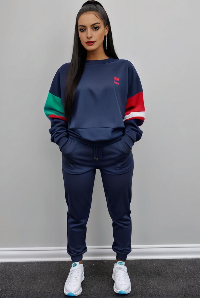 casual drawstring pants and hoodie combo set for women 144050