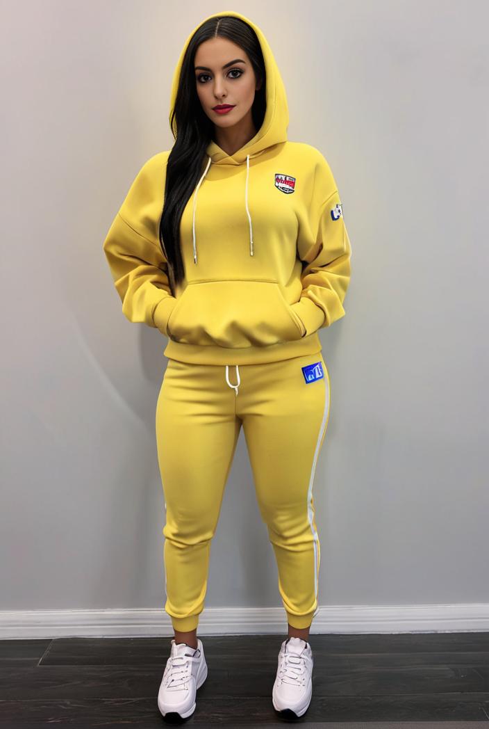 casual drawstring pants and hoodie combo set for women 144052