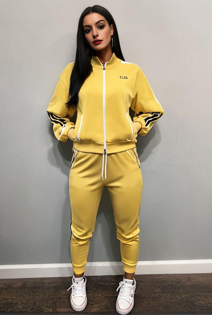 casual drawstring pants and hoodie combo set for women 144055