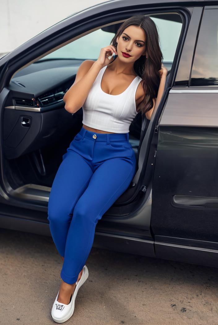 casual skinny jeans with ripped holes and slant pockets 144697