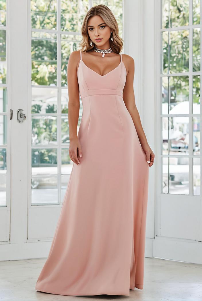 flowy chiffon one shoulder with three straps bridesmaid dress 101916