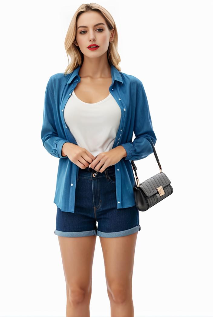 sophisticated split front blazer with long sleeves 117560