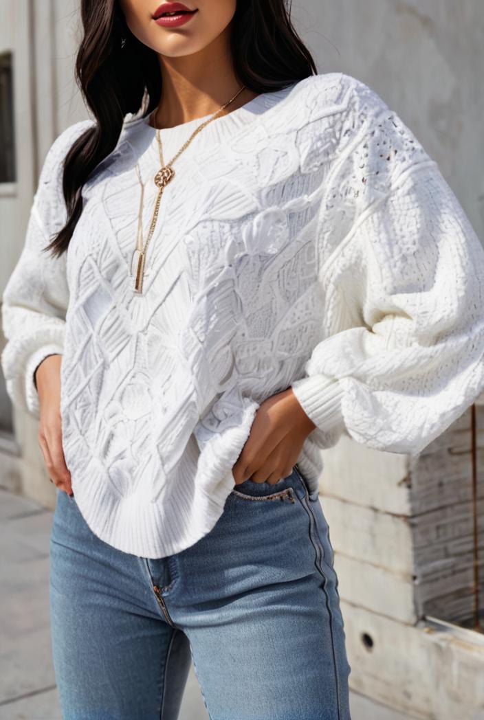 plus size casual sweatshirt women s plus solid waffle pattern long sleeve round neck sweatshirt 133925