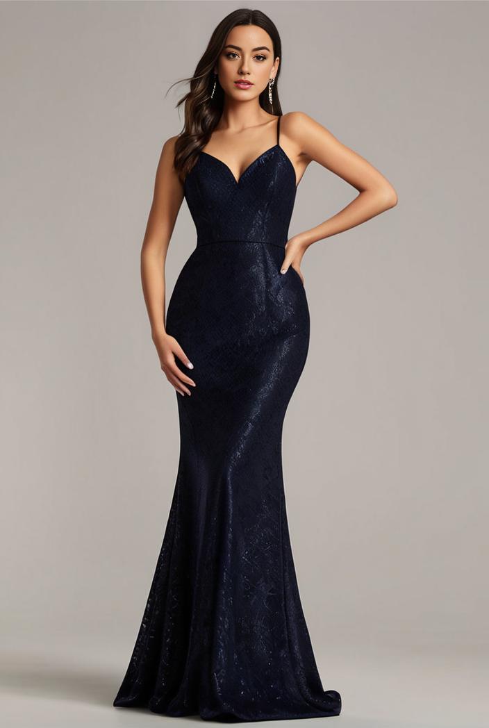 glitter spaghetti strap u veck open back bodycon stretchy evening dress 102219