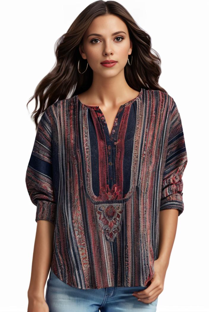 plus size boho top women s plus allover paisley print half sleeve v neck slight stretch top 127295