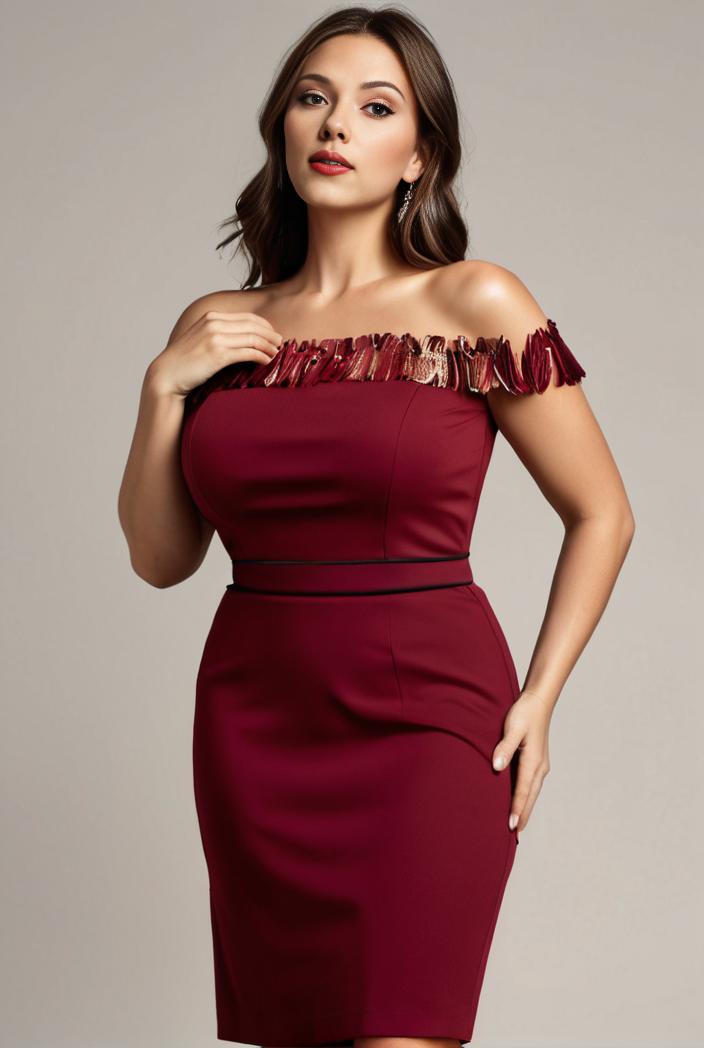 stylish plus size bodycon deep v neck sequin evening dress 142256