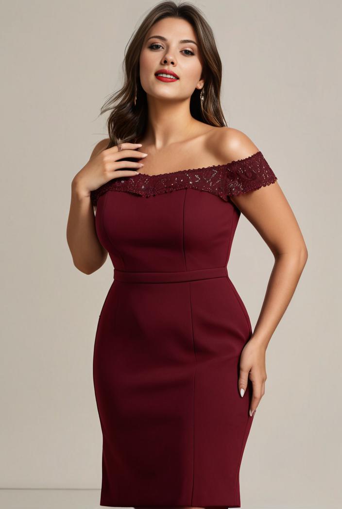 stylish plus size bodycon deep v neck sequin evening dress 142260