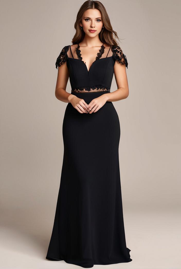 stylish plus size bodycon deep v neck sequin evening dress 142280
