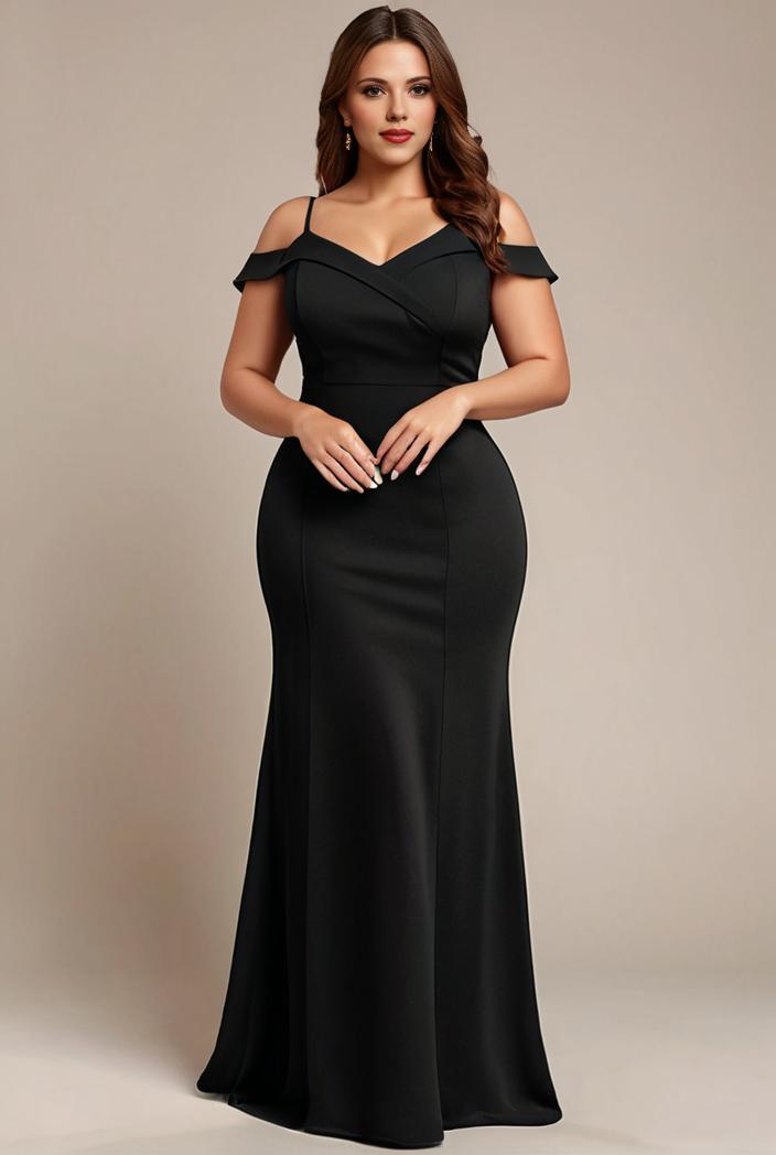 stylish plus size bodycon deep v neck sequin evening dress 142285
