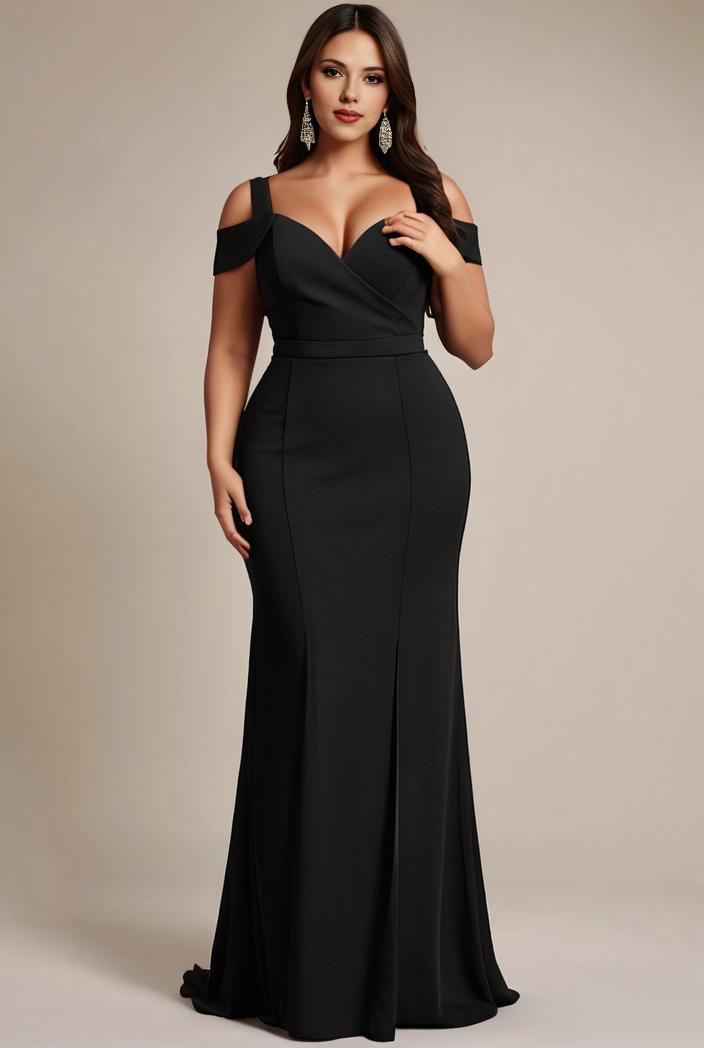 stylish plus size bodycon deep v neck sequin evening dress 142286