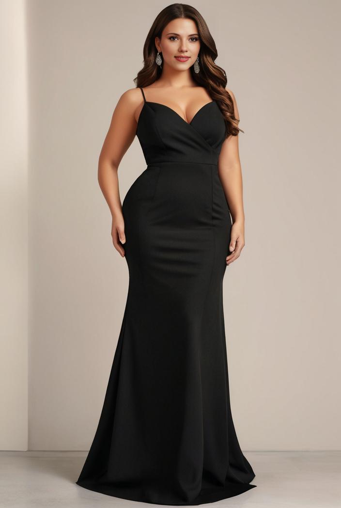 stylish plus size bodycon deep v neck sequin evening dress 142298