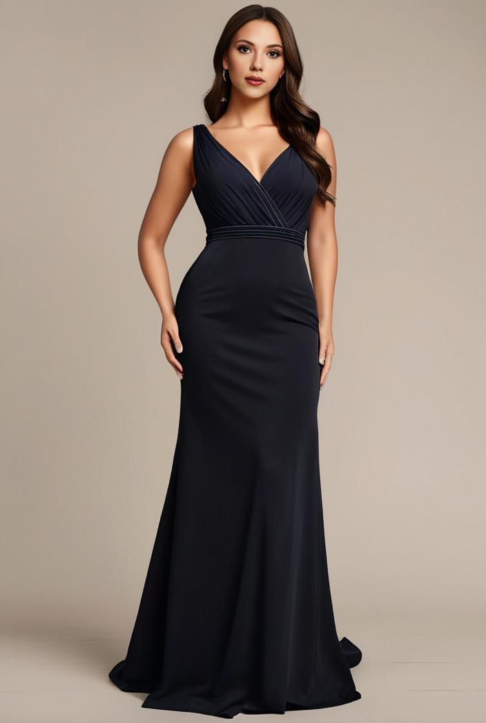 stylish plus size bodycon deep v neck sequin evening dress 142299