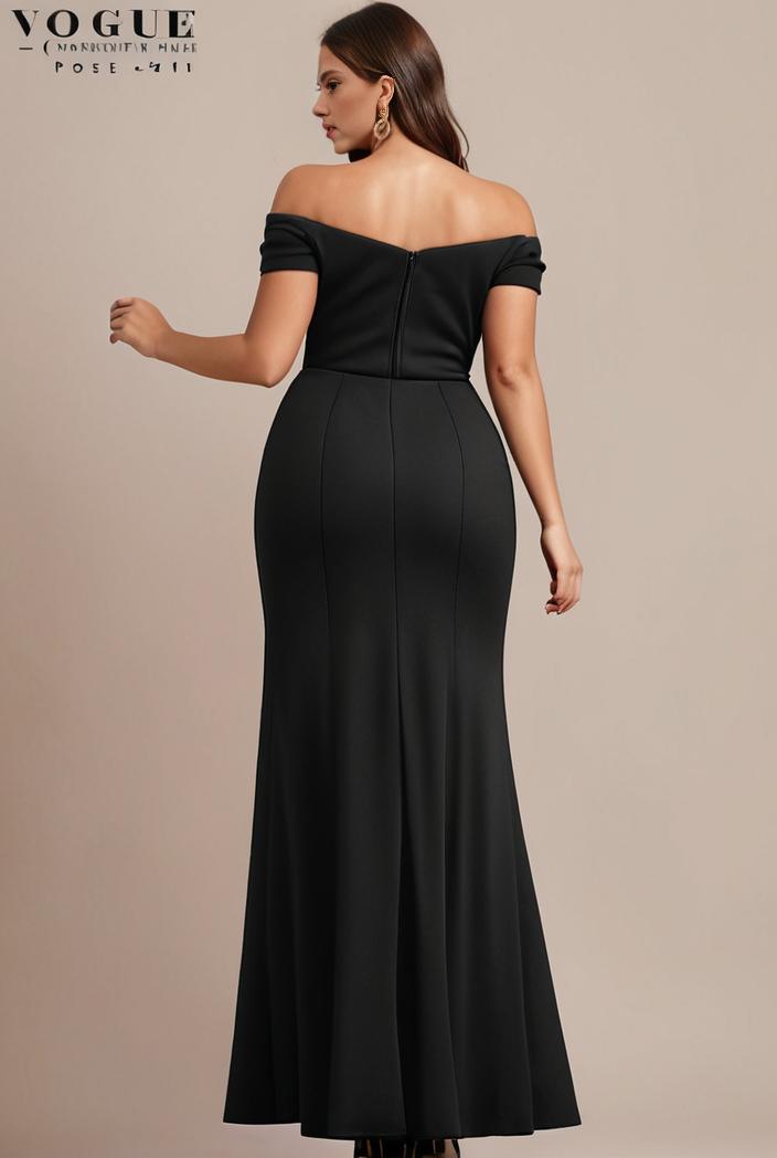 stylish plus size bodycon deep v neck sequin evening dress 142305