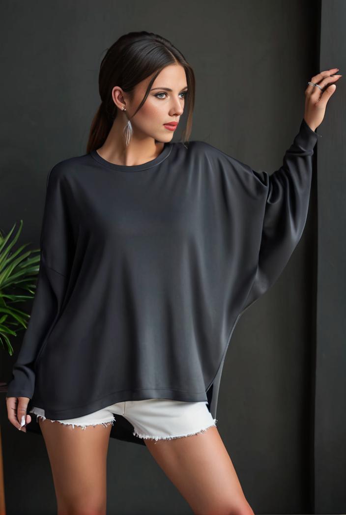 cozy letter print drop shoulder sweatshirt for women to stay stylish and warm during fall winter 132722