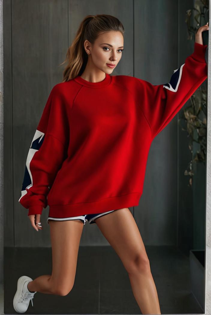 cozy letter print drop shoulder sweatshirt for women to stay stylish and warm during fall winter 132725