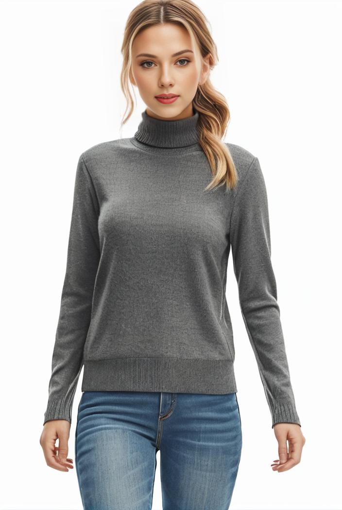3 sets of turtleneck tees comfy long sleeve shirt perfect for spring autumn women s apparel 148860
