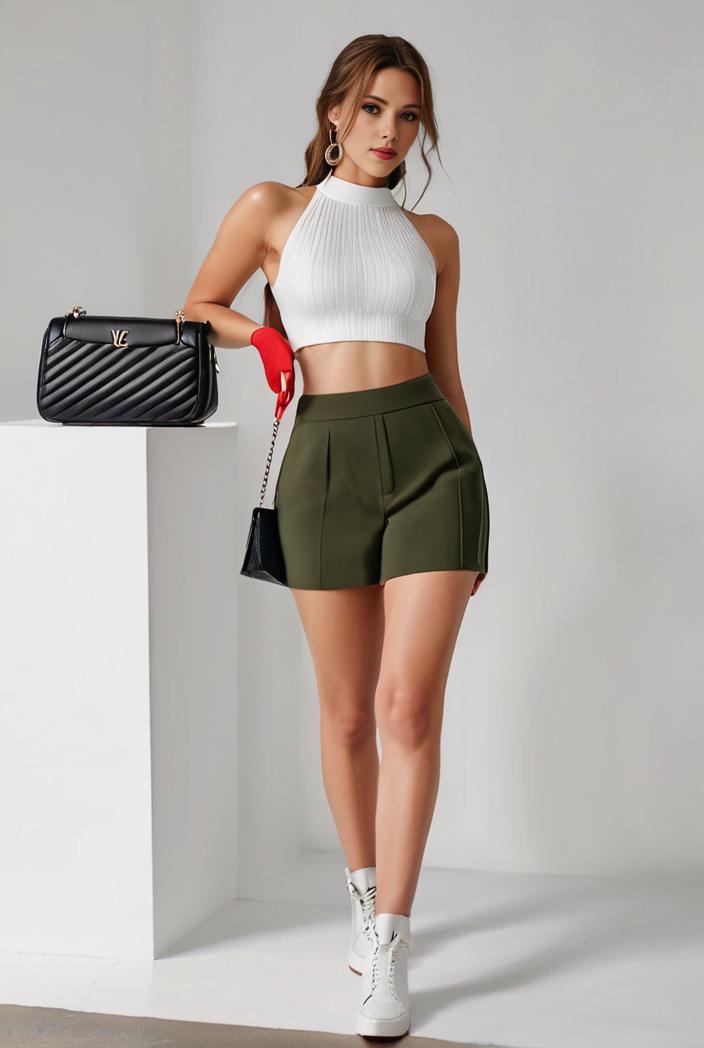 y2k kpop style denim skirt with double button closure and flap pockets 133505