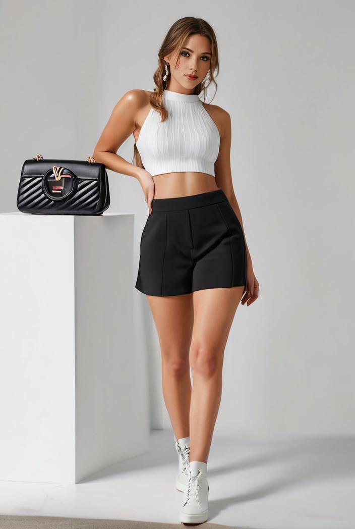 y2k kpop style denim skirt with double button closure and flap pockets 133513