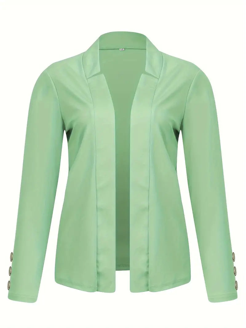 Sophisticated Office Blazer with Stylish Button Detail