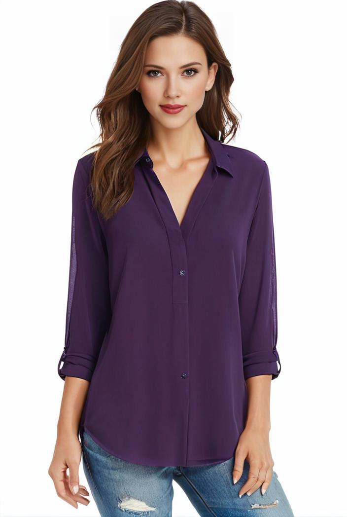 plus size casual blouse women s plus solid half sleeve turn down collar tunic top 105013