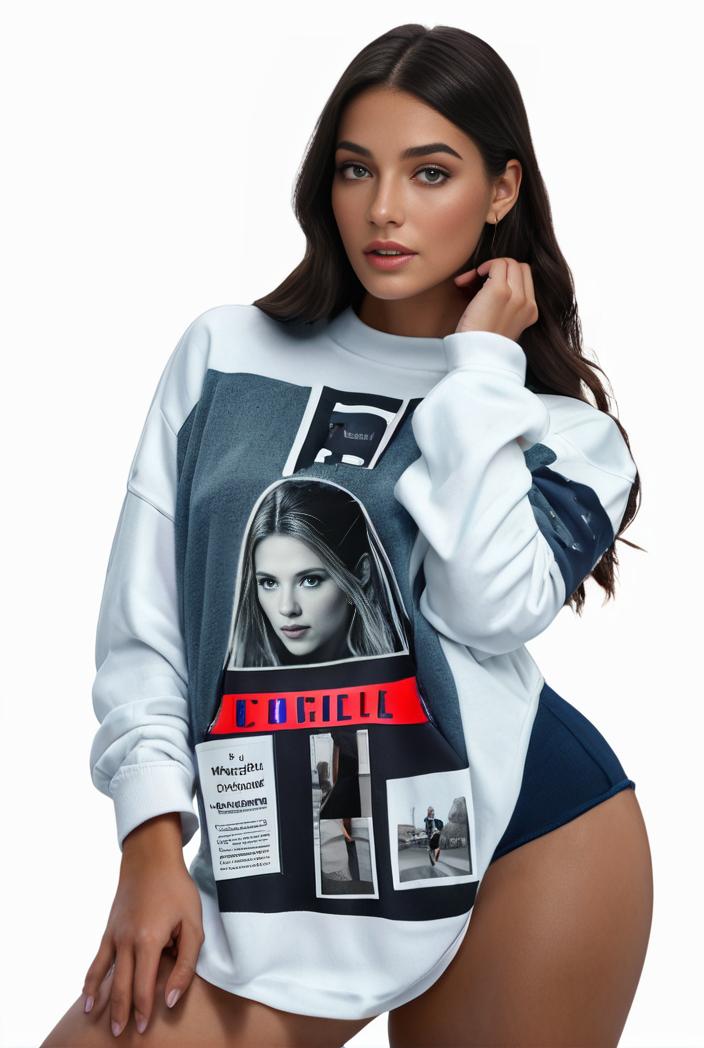 plus size casual sweatshirt women s plus graphic letter print long sleeve round neck slight stretch sweatshirt 105351