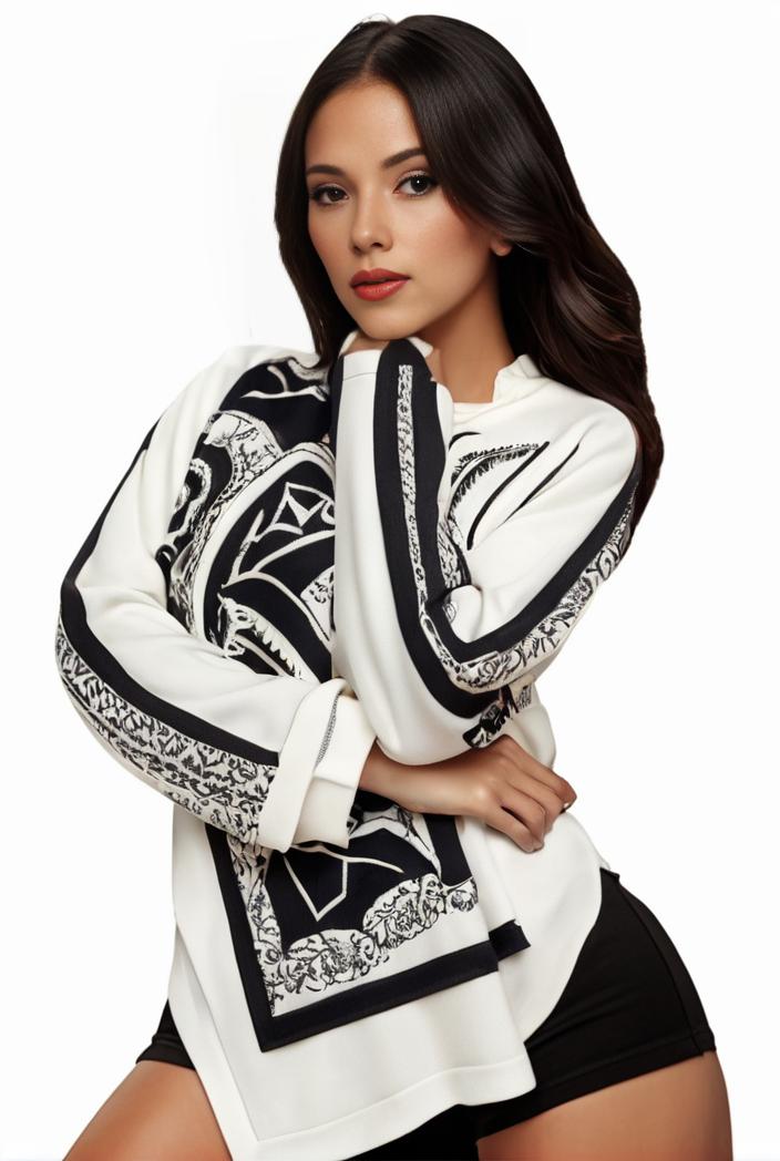 plus size casual sweatshirt women s plus graphic letter print long sleeve round neck slight stretch sweatshirt 105352