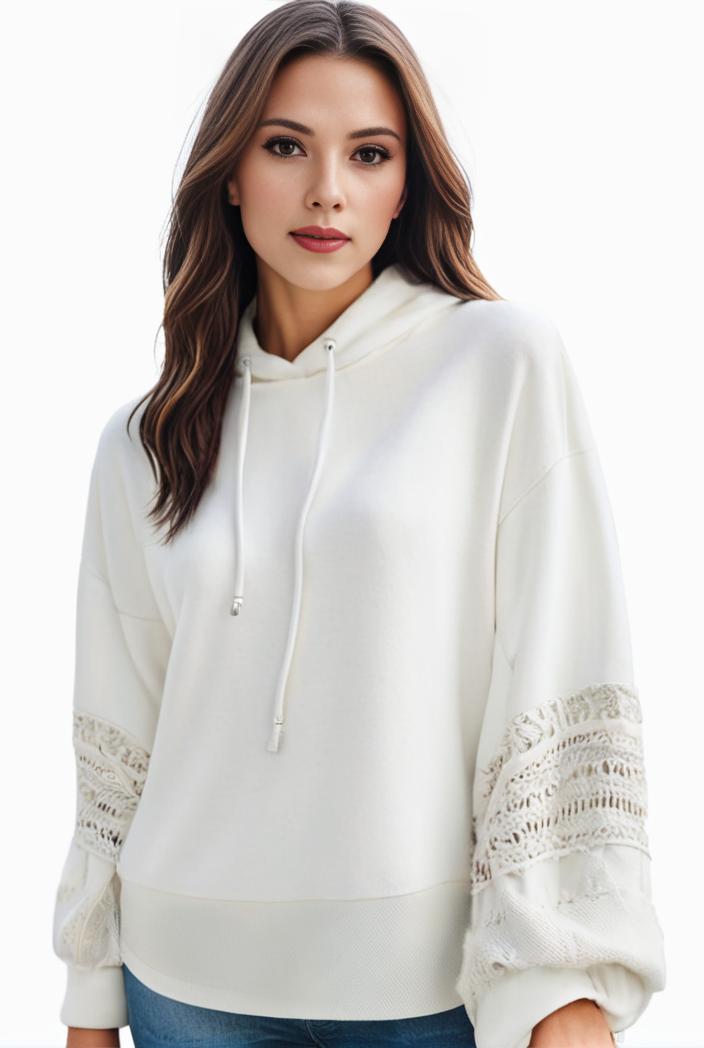 plus size casual sweatshirt women s plus solid cut out long sleeve slight stretch drawstring hoodie with pocket 105438