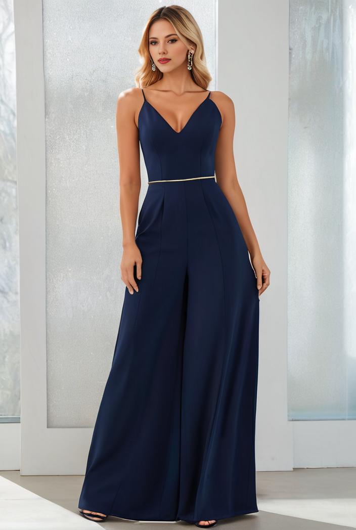 flowy chiffon one shoulder with three straps bridesmaid dress 142318