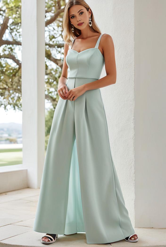 flowy chiffon one shoulder with three straps bridesmaid dress 142336