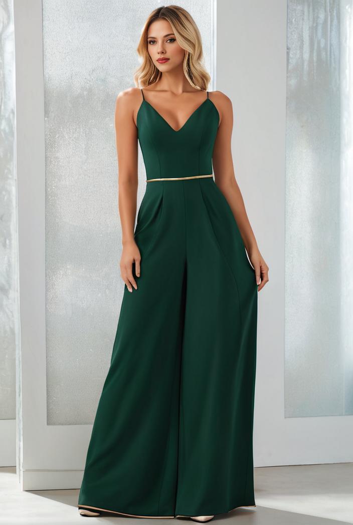 flowy chiffon one shoulder with three straps bridesmaid dress 142358