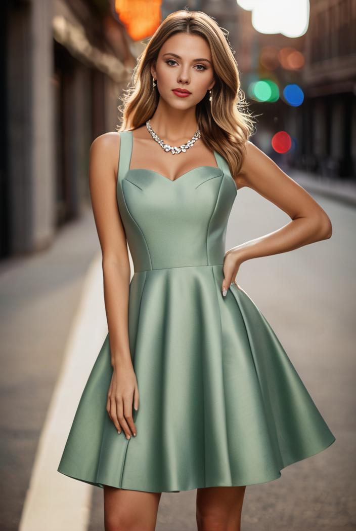 pleated satin a line double spaghetti strap v neck homecoming dress 146698