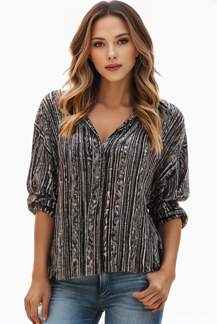 plus size boho top women s plus allover paisley print half sleeve v neck slight stretch top 148710