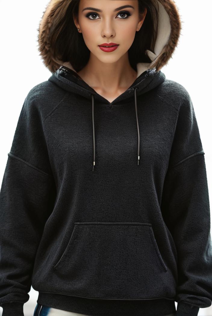 plus size casual sweatshirt women s plus solid waffle long sleeve drawstring hooded pullover sweatshirt with kangaroo pockets casual tops for fall winter women s clothing 149193